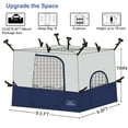 thumbnail image 3 of KAMPKEEPER Camping Inner Tent for Pop Up Canopy Tent, Converts 10'x10' Straight Leg Canopy into Camping Tent, with 1 Dog Hole–Fully Vented Roof(Canopy & Frame NOT Included), Navy Blue, 3 of 7