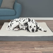 Orthopedic Sherpa Top Dog Pet Bed with Memory Foam and Removable Cover by PETMAKER