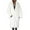 White, variant on Honeeladyy Faux Fur Winter Long Soft Coat Women's Warm Fur Jacket Overcoat Topcoat Outerwear Black M