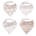thumbnail image 1 of Conjunto de 4 Baberos Ajustables de Algodón Suave Copper Pearl Bliss, 1 of 7