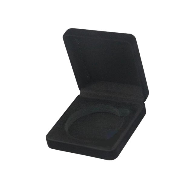 Caja de almacenamiento de monedas de desafío, resistente a arañazos, organizador portátil, a prueba de polvo Negro