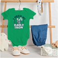 thumbnail image 3 of I Need My Daily Iron Golfer Golf Joke Romper Boys or Girls Infant Baby Brisco Brands NB, 3 of 6