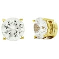 thumbnail image 2 of Non Piercing Cubic Zirconia Round Shape Magnetic Stud Earring, 2 of 2