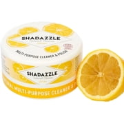 Shadazzle Natural Super Cleaning Paste and Polish with Scrub Sponge – Eco friendly Multi-purpose Cleaner (Lemon)