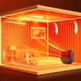 thumbnail image 6 of kjfeif Portable 1000W Space Heaters for Indoor Use ,Safety and Quiet ,Energy Efficient Fireplace Dynamic Flame Small Space Heater Ceramic Fast Heating Portable Space Heater for Office, 6 of 8
