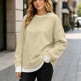 thumbnail image 3 of Horkkom Pullover Sweatshirts for Women Long Sleeve Crewneck Sweatshirts Casual Thin Fall Outfits XXL, 3 of 8