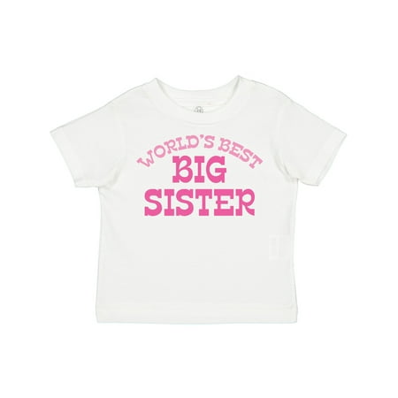 

Inktastic World s Best Big Sister Gift Toddler Toddler Girl T-Shirt