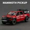 thumbnail image 1 of 1:32 Dodge RAM 1000 TRX Mammoth Picku coche en miniatura de aleación sonido y luz tirar hacia atrás juguete para niños coleccionables regalo de cumpleaños,Rojo, 1 of 6