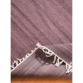 thumbnail image 6 of Rugsotic Carpets Hand Woven Flat Weave Kilim Wool Eco-Friendly 2'6''x8' Area Rugs Runner Plum Plain Solid Design Low Pile Indoor Handmade Rug for Living Room, Bedroom D00111, 6 of 8