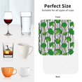 thumbnail image 4 of KLL Drink Coasters Set Square of 4,PU Leather Absorbent Coasters Set Decorative Coffee Cup Coasters Housewarming Gift for Home Decor-Broccoli 2, 4 of 5
