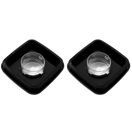 WQNZMADO 2X Blender Square Lid and Center Cap for Blender Jar Fit for 4903 Blender Square Jar Lid Replacements