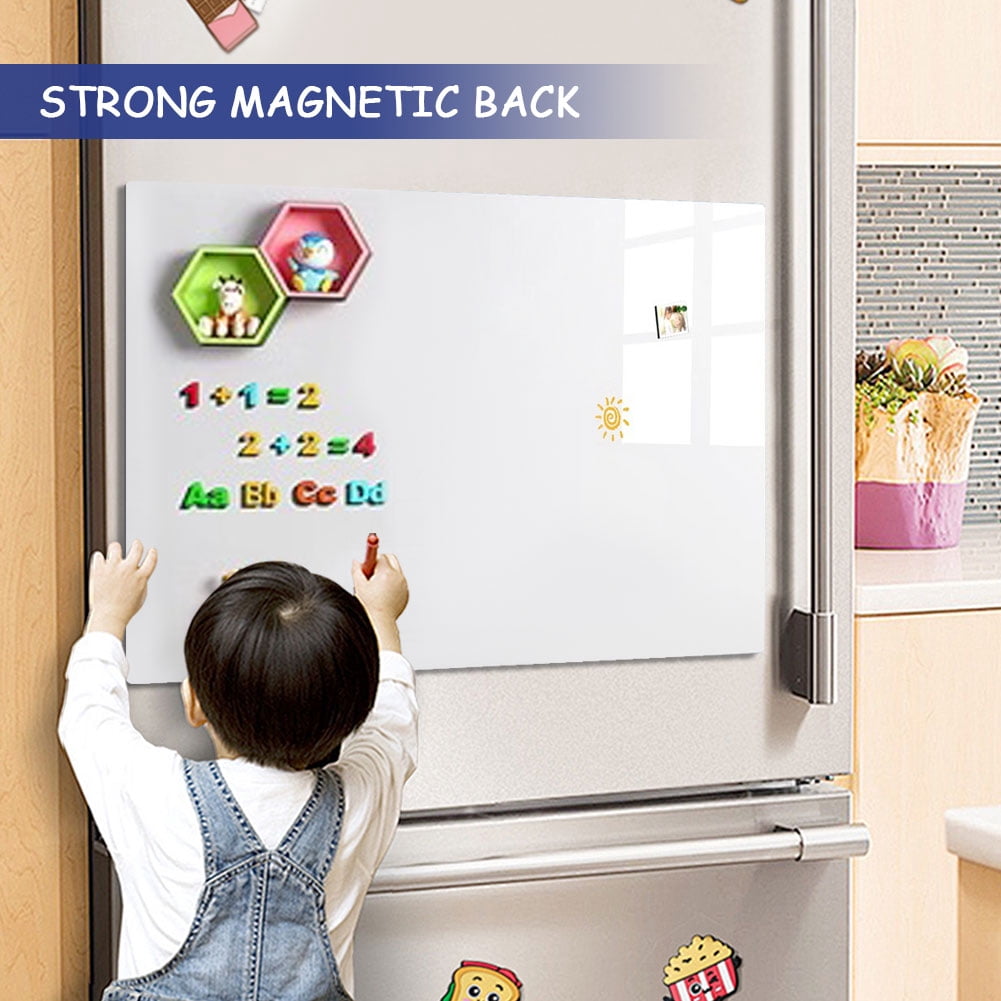 golytefs Magnetic White Board Sticker Wall Dry Erase Board Include Marker Magnet Eraser