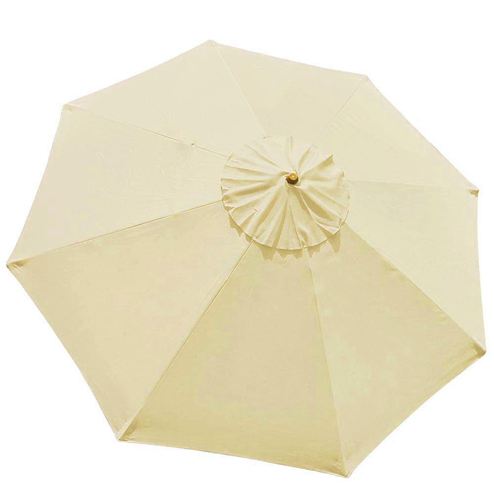 9ft Patio Garden Market Umbrella Replacement Canopy Cover 8 ribs Taupe 