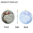 thumbnail image 4 of Memorial Acrylic Ornament - Double-Sided Printed "My Mind Talks to You" Red Cardinal Bird Sympathy Gift Hanging Decor, 4 of 5