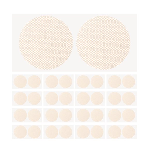 Toyvian 100Pairs Comfortable Breathable Patch Tape for Makeup Beige Pe Film Skin Friendly