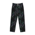 thumbnail image 4 of Goofa Lavender Flowers Printed Soft Pajama Pants for Men, Wide Leg Comfy Casual Lounge Yoga Pants-X-Large, 4 of 9