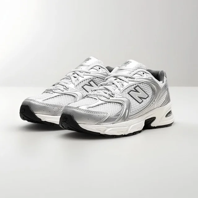 New Balance 530 Running Shoes Sneakers Grey Matter Silver Metallic Mens Size 10