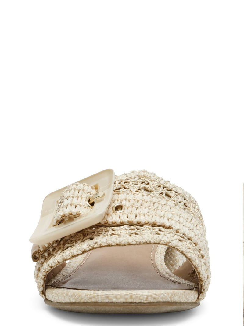 DV Dolce Vita Women's NIXIE Block Heel Mule Sandal with Buckle