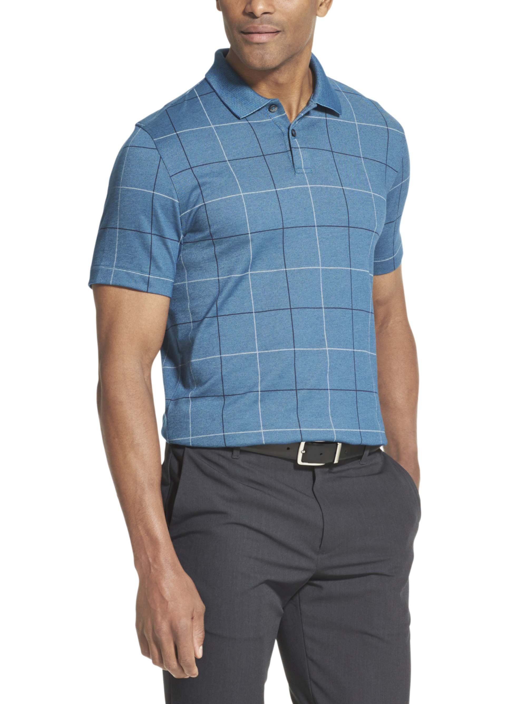Van Heusen Mens Flex Stretch Stripe Polo Shirt Polo Shirt