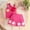 Hot Pink, variant on Liyamei Summer Toddler Girls Sleeveless Vest T Shirt Tops Floral Skirt Shorts Outfits Girls Casual Sets Size Blue 9-12 Months