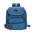 thumbnail image 1 of Bolso Bolso de hombro de lona Unisex Bolsillo en el pecho Color Estudiante Oficina Mochila Accesorio, Azul claro Kearding AP001077-05B, 1 of 7