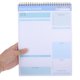 thumbnail image 3 of FENGGUIQU Agenda Diaria Con Espiral Doble Y Cubierta Resistente PVC Color Azul Para Notas Y Programación, 3 of 6