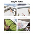 thumbnail image 7 of 4th of July RV Awning Sun Shade Screen 9'X7' Welcome Floral Vase Mesh Sunscreen American Flag Awning Shade Screen with Zipper UV Blocker Completed Kits Outdoor Canopy for RV Motorhome Camper Travel, 7 of 7