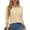 Khaki #21, variant on KDDYLITQ Polo Shirts for Women 3/4 Sleeve Collared T Shirt Button Down Golf Gym Tees Plain Basic Plus Size Tops White 2XL
