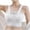 White Bra for Women, variant on Solid Color Women's Lace Trim Wireless Bra with Padding, Integrated Camisole for Daily Wear, Comfortable and Fashionable Lingerie Black,L