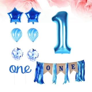 Fishing First Birthday Party Decorations, Fishing Happy Birthday Banner, One  Highchair Banner, Cake Topper and Colorful Balloons for Baby GILR Boy  Fishing 1st Birthday Party Supplies Decorations 