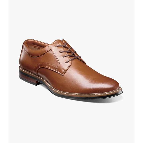 Nunn Bush Carmelo Men's Plain Toe Oxford, Cognac, 10.5
