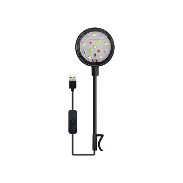 Eoozwa Lumière d'Aquarium LED Alimentée par USB, Projecteurs Submersibles Colorés avec Perles LED 1W, Design Étanche pour Aquarium