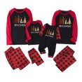 thumbnail image 3 of TFEOQRY Toddler Christmas Pajamas for Family Christmas Plaid Printing Sleep Jumpsuit Long Sleeved Hoodless Onesie Pajamas Red(Baby), 3 of 3