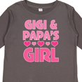 thumbnail image 4 of Inktastic Gigi and Papa Girl Cute Granddaughter Girls Long Sleeve Toddler T-Shirt, 4 of 5