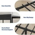 thumbnail image 6 of Greenstell King Size Bed Frame with Storage Headboard,Wood Platform Bed with LED Lights & USB Charging Station,Double Bed Frame with Metal Slats, No Box Spring Needed, Black, 6 of 9