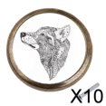 thumbnail image 1 of 10xZinc Aleación Cajón Gabinete Armario Puerta Tirador Perillas 1, 1 of 10