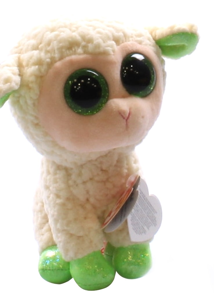 Ty Beanie Boos - LaLa the Sheep  – Glitter Eyes  – Spring, Easter  - Stuffed Animal