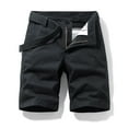 thumbnail image 2 of SOOMLON Men's Cargo Short Breathable Pocket Y2k Shorts Zipper Shorts Black 36, 2 of 3
