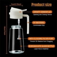 thumbnail image 2 of 2-in-1 Glass Oil Sprayer and Dispenser, Oil Sprayer for Cooking, Olive Oil Sprayer and Oil Dispenser, for Cooking, Kitchen, BBQ, Air Fryer, Salad, Baking (1pc White), 2 of 5