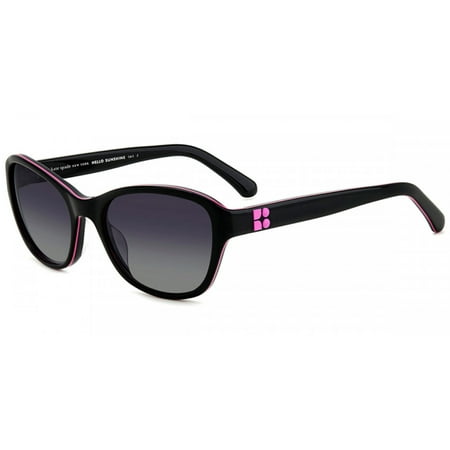 Kate Spade Golda Polarized Women's Black Oval Sunglasses - GOLDAGS 0807 WJ