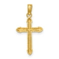 thumbnail image 3 of 14K Yellow Gold Classic Polished Scroll Design Passion Cross Pendant, 3 of 3