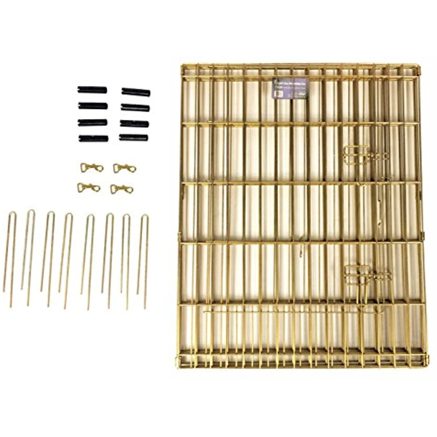 MidWest Homes For Pets Metal Exercise Dog Playpen No Door, Gold, 24"H