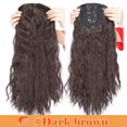 thumbnail image 2 of SEGO Clip in Hair Extension Full Hair Topper Long Synthetic Hair Loose Corn Wave Style Curly Clip on Secret Toupee Top Hairpiece for Thinning Hair Middle Part, 2 of 7