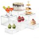 thumbnail image 1 of Juego de 6 elevadores de acrílico para bufé, estantes de exhibición para fiestas, cajas de cubeta transparentes para mesa de postre, soportes de exhibición (transparentes), 1 of 4