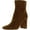 Frontier Brown Suede, variant on Women's Codie Bordeaux Croccodile Print Leather Ankle Boots 10M