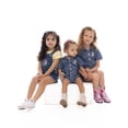 thumbnail image 4 of Minnie Mouse Toddler Girl Western Denim Shortall and Flutter Sleeve Tee Set, 2-Piece, Sizes 12M-5T, 4 of 11
