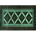 thumbnail image 1 of Ahgly Company Indoor Rectangle Persian Turquoise Blue Traditional Area Rugs, 5' x 8', 1 of 4
