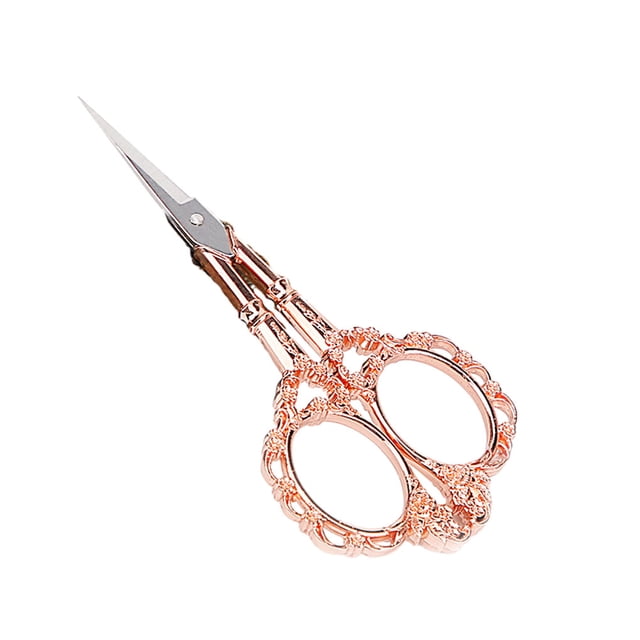 Scienceny Tijeras de costura de moda y duraderas para bordado y costura tijeras de bordado fácil de tijera rosa dorada Type1 NO1