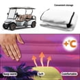 thumbnail image 5 of Uorisanigo Universal Golf Cart Seat Cover 52.36"x 32.28" Soft Sunset Palm Trees Golf Cart Seat Towel Blanket for 2-Person Seats for EZGO Yamaha Club Car Seat Protector, Easy to Install, 5 of 7