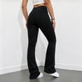 thumbnail image 5 of BODOAO Flare Jeans for Women High Waisted Denim Pants with Fitted Hip and Thigh Wide Flared Leg Classic Five Pocket Bell Bottom Silhouette Casual Everyday Jeans Black L, 5 of 7